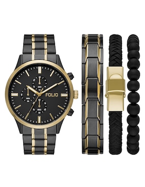 Box Set Reloj Folio Mass Market Para Hombre Fmdfl6046