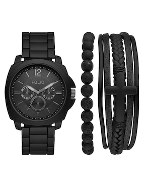 Box Set Reloj Folio Mass Market Para Hombre Fmdfl6051